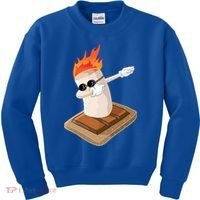 Dabbing Marshmallow Camp Bonfire Funny Smores Camping Dab Meaningful Gift Kids Sweatshirt thumb 0