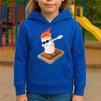 Dabbing Marshmallow Camp Bonfire Funny Smores Camping Dab Meaningful Gift Kids Hoodie thumb 3
