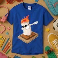 Dabbing Marshmallow Camp Bonfire Funny Smores Camping Dab Meaningful Gift Kids T-Shirt thumb 3