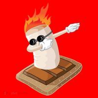Dabbing Marshmallow Camp Bonfire Funny Smores Camping Dab Meaningful Gift Santa Hat thumb 1