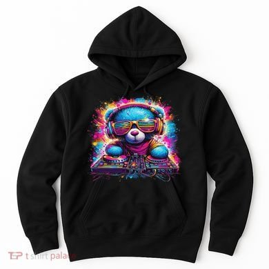 Dj Music Colorful Teddy Bear Hoodie