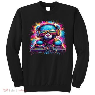Dj Music Colorful Teddy Bear Sweatshirt