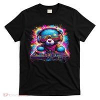 Dj Music Colorful Teddy Bear T-Shirt thumb 0