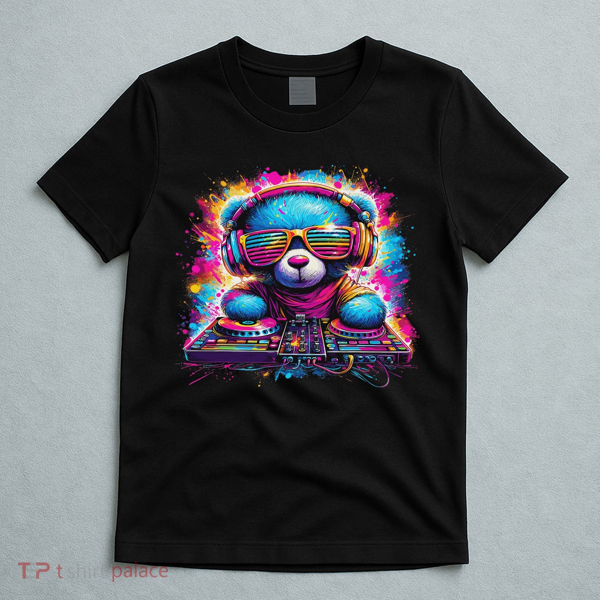 Dj Music Colorful Teddy Bear T-Shirt