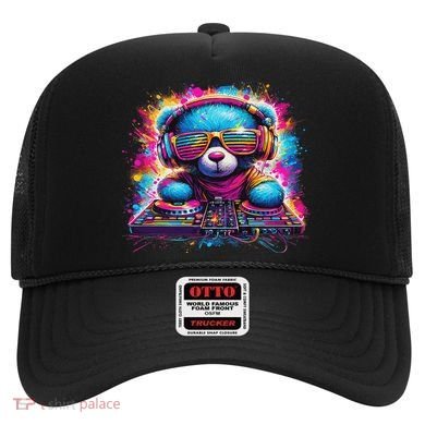 Dj Music Colorful Teddy Bear Hat