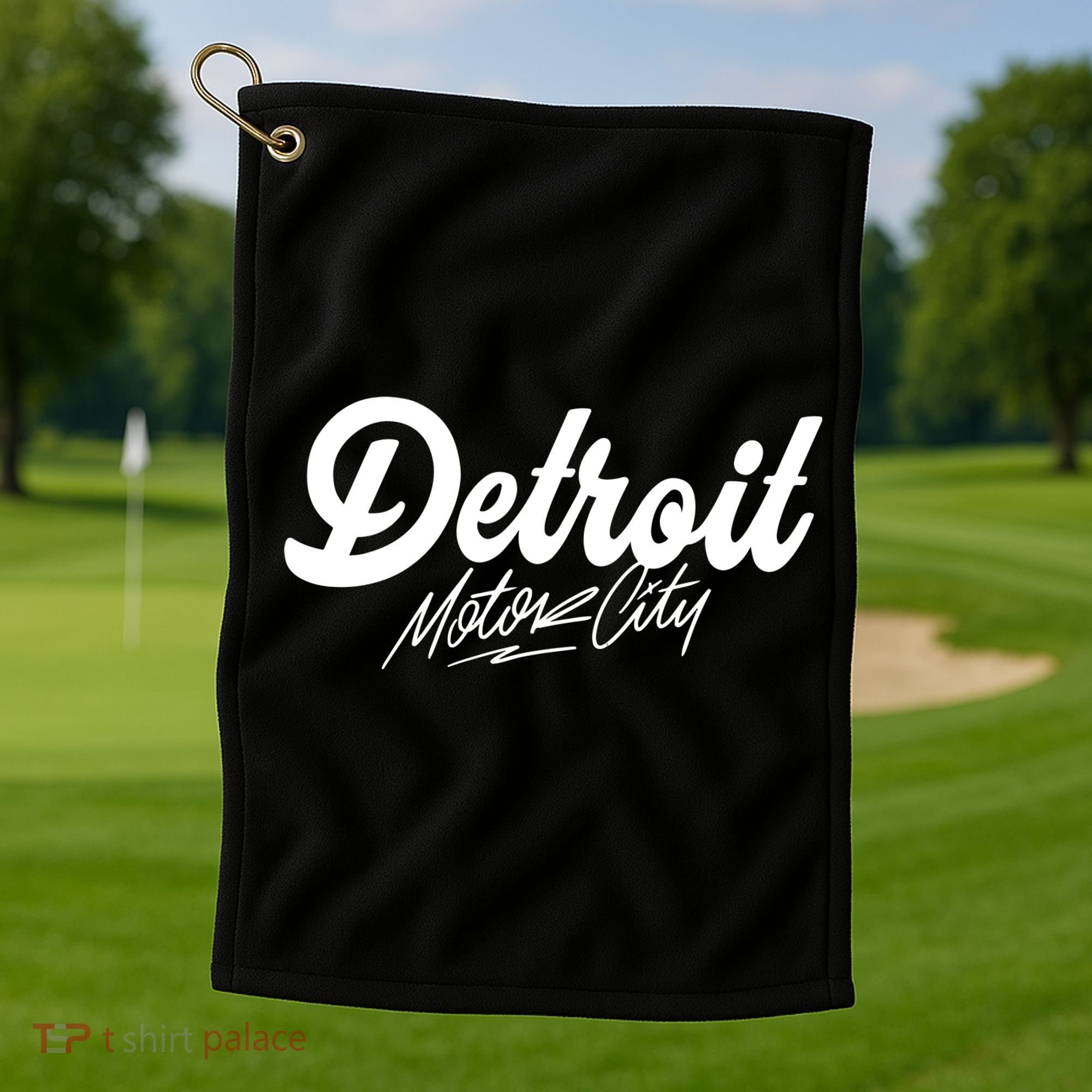 Detroit Motor City Golf Towel