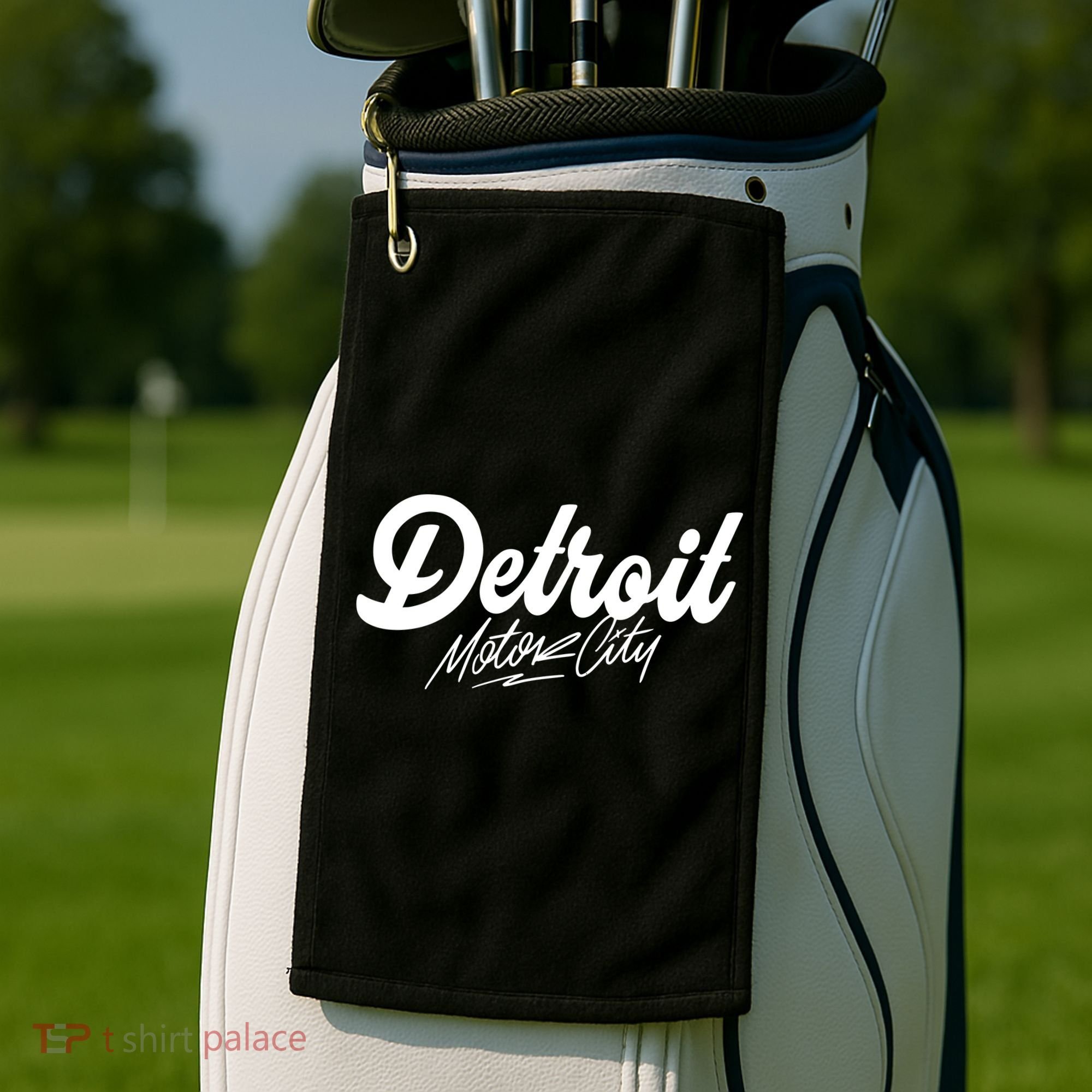 Detroit Motor City Golf Towel