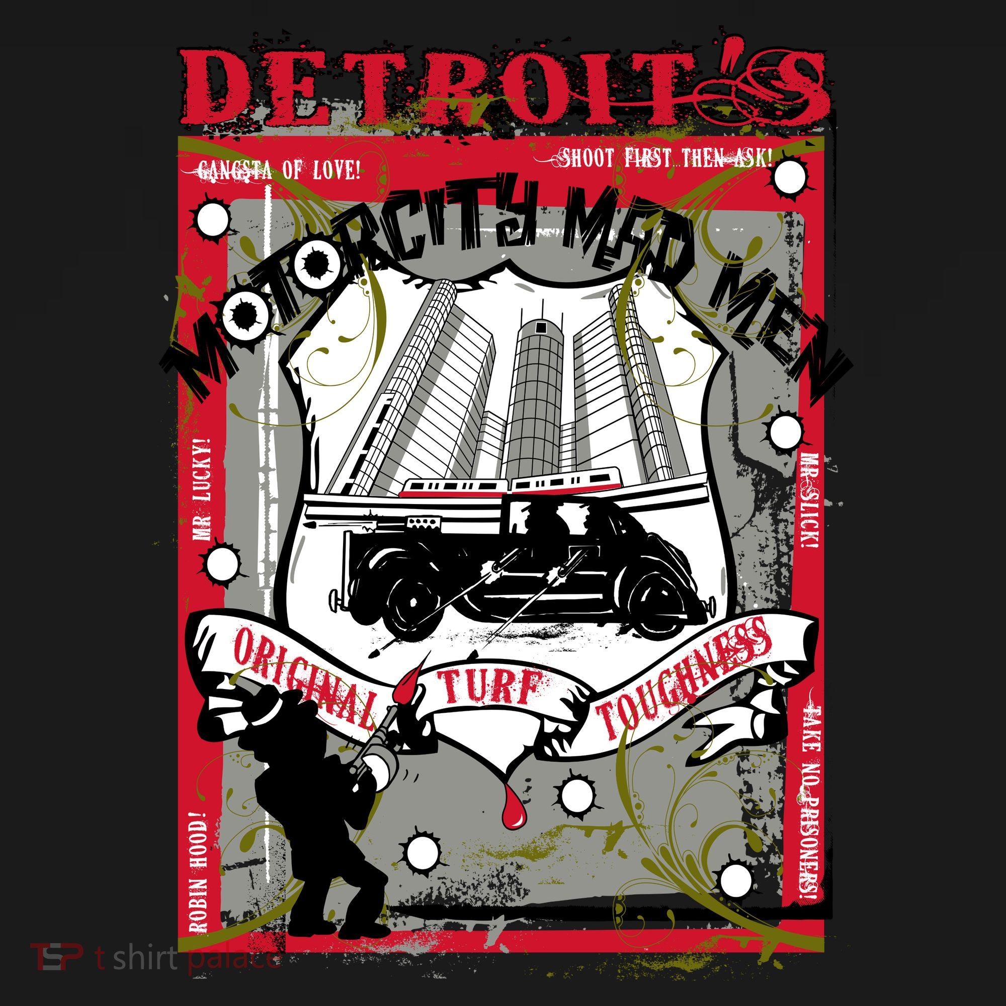 Detroits Motor City Mad Men Women's Long Sleeve Shirt