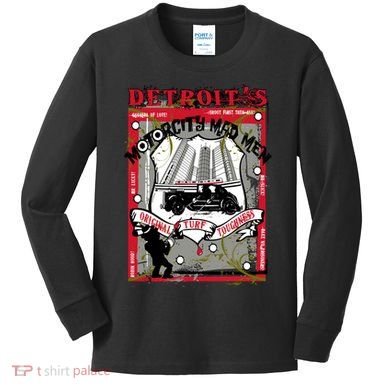 Detroits Motor City Mad Men Kids Long Sleeve Shirt