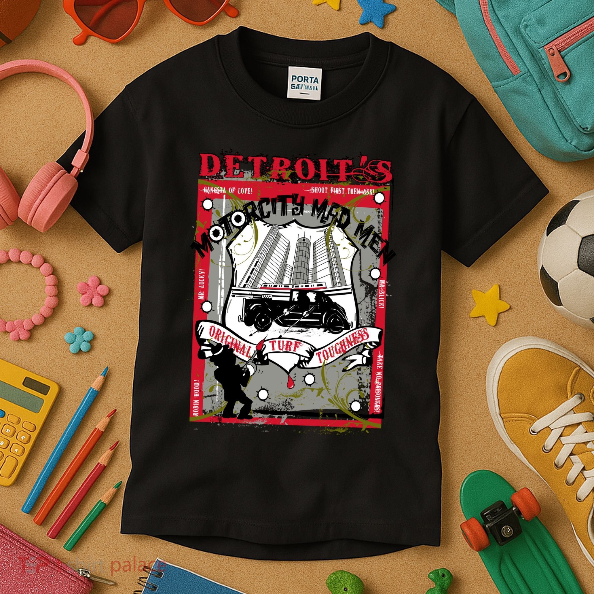 Detroits Motor City Mad Men Kids T-Shirt