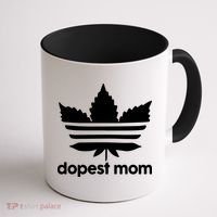 Dopest Mom Cannabis Weed Leaf 420 Pot Stoner Mother Day Coffee Mug thumb 1