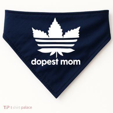 Dopest Mom Cannabis Weed Leaf 420 Pot Stoner Mother Day USA-Made Doggie Bandana