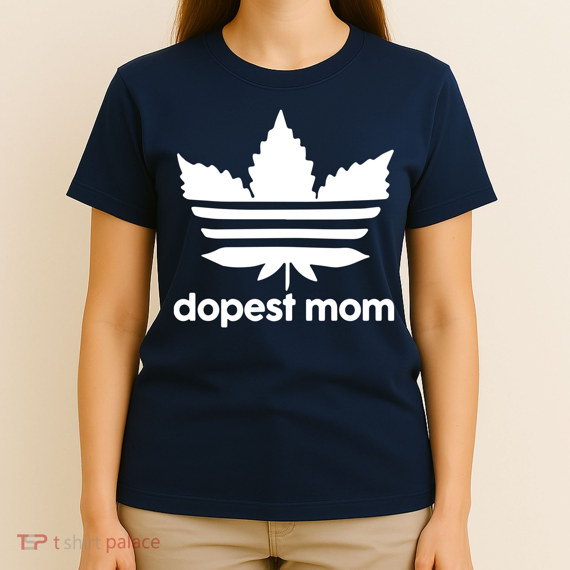 Dopest Mom Cannabis Weed Leaf 420 Pot Stoner Mother Day T-Shirt