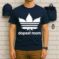 Dopest Mom Cannabis Weed Leaf 420 Pot Stoner Mother Day T-Shirt thumb 6