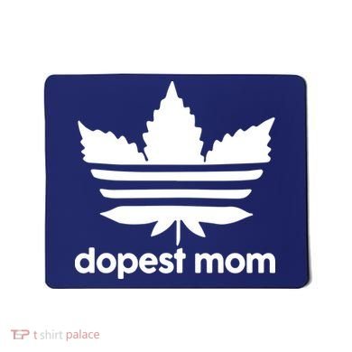 Dopest Mom Cannabis Weed Leaf 420 Pot Stoner Mother Day Mousepad