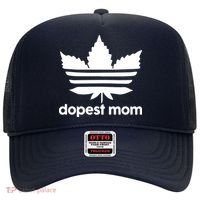 Dopest Mom Cannabis Weed Leaf 420 Pot Stoner Mother Day Hat thumb 0