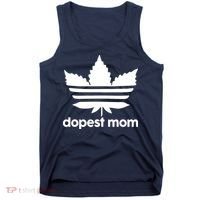 Dopest Mom Cannabis Weed Leaf 420 Pot Stoner Mother Day Tank Top thumb 0