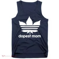 Dopest Mom Cannabis Weed Leaf 420 Pot Stoner Mother Day Tank Top thumb 0