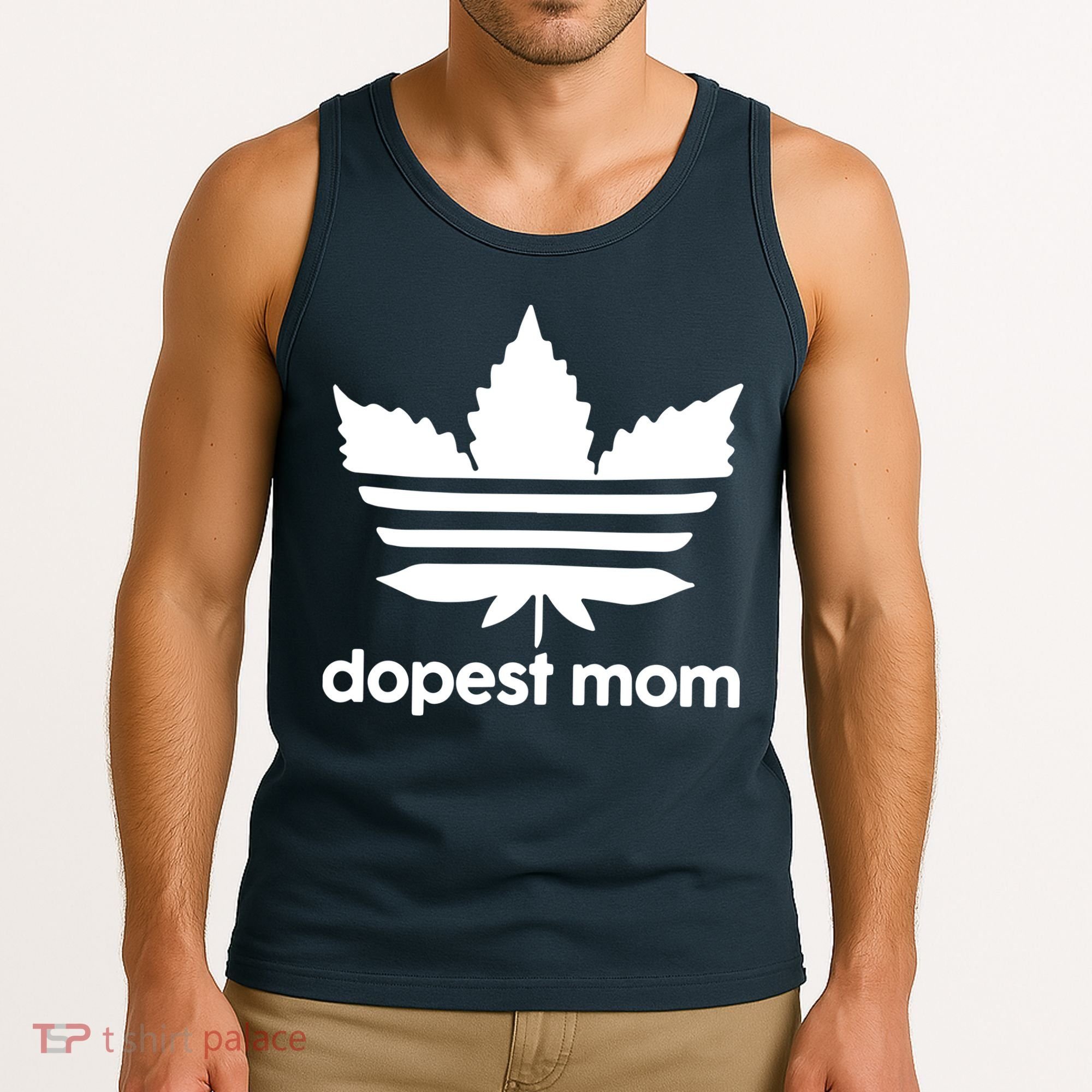 Dopest Mom Cannabis Weed Leaf 420 Pot Stoner Mother Day Tank Top