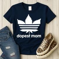 Dopest Mom Cannabis Weed Leaf 420 Pot Stoner Mother Day Women's T-Shirt thumb 3