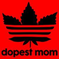 Dopest Mom Cannabis Weed Leaf 420 Pot Stoner Mother Day Santa Hat thumb 1