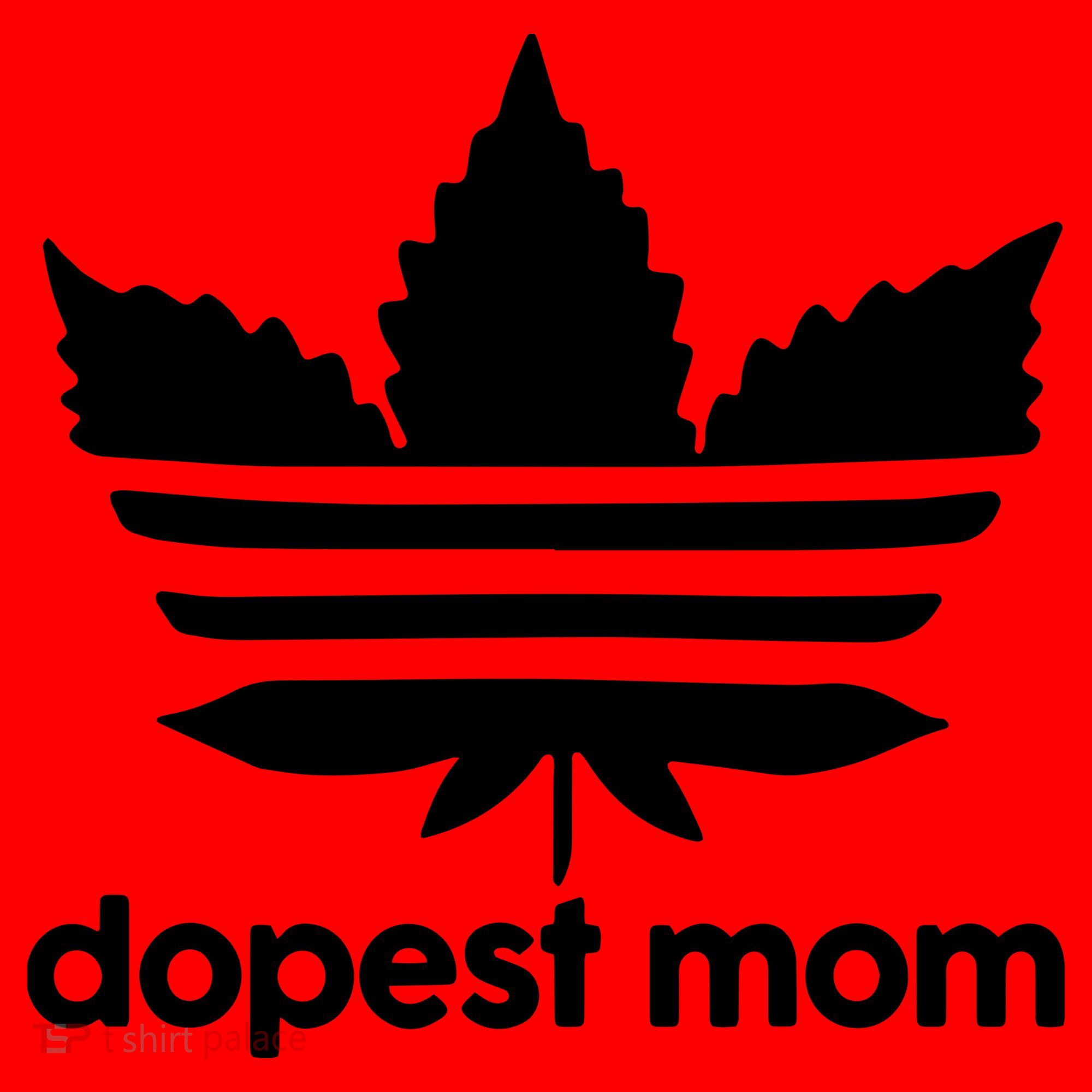 Dopest Mom Cannabis Weed Leaf 420 Pot Stoner Mother Day Santa Hat