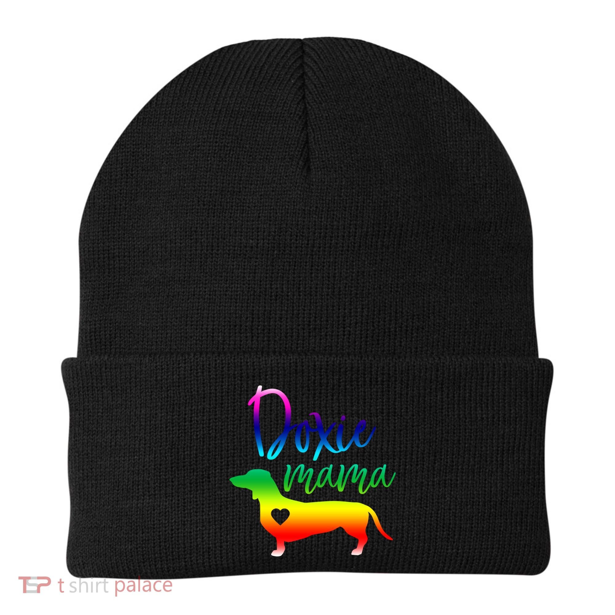 Doxie Mama Dachshund Mom Funny Wiener Dog Gift Beanie