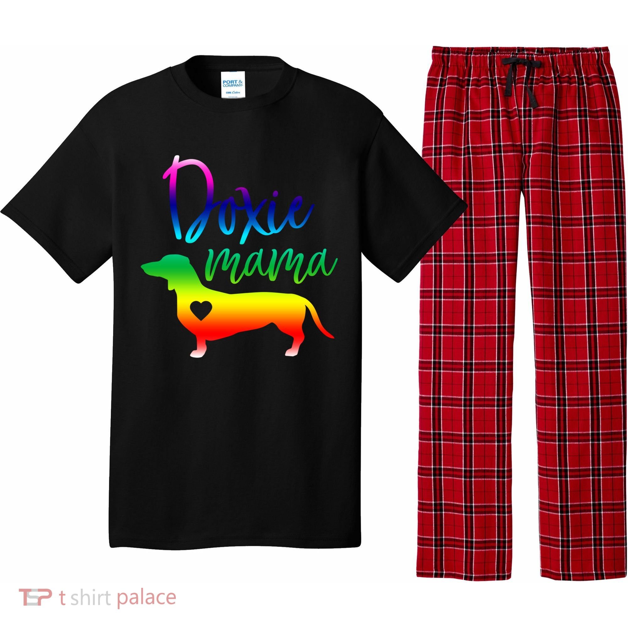 Doxie Mama Dachshund Mom Funny Wiener Dog Gift Pajama Set