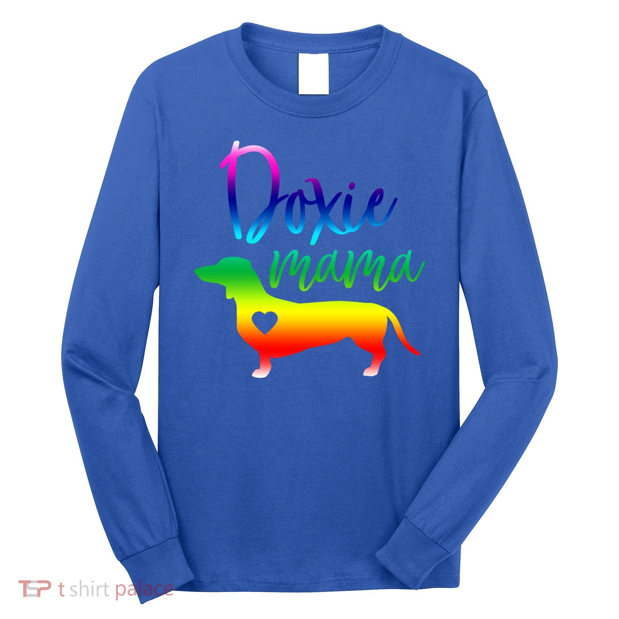 Doxie Mama Dachshund Mom Funny Wiener Dog Gift Long Sleeve Shirt