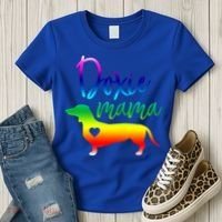 Doxie Mama Dachshund Mom Funny Wiener Dog Gift Women's T-Shirt thumb 3