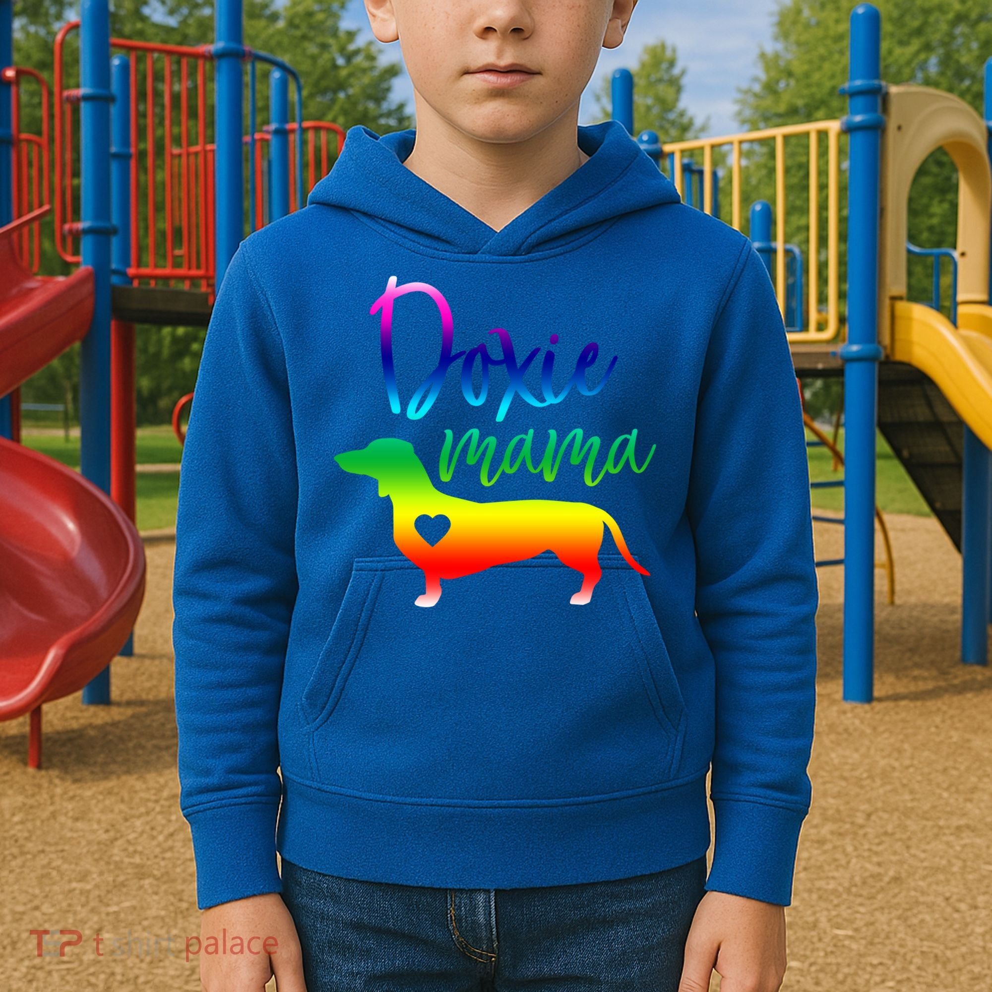 Doxie Mama Dachshund Mom Funny Wiener Dog Gift Kids Hoodie