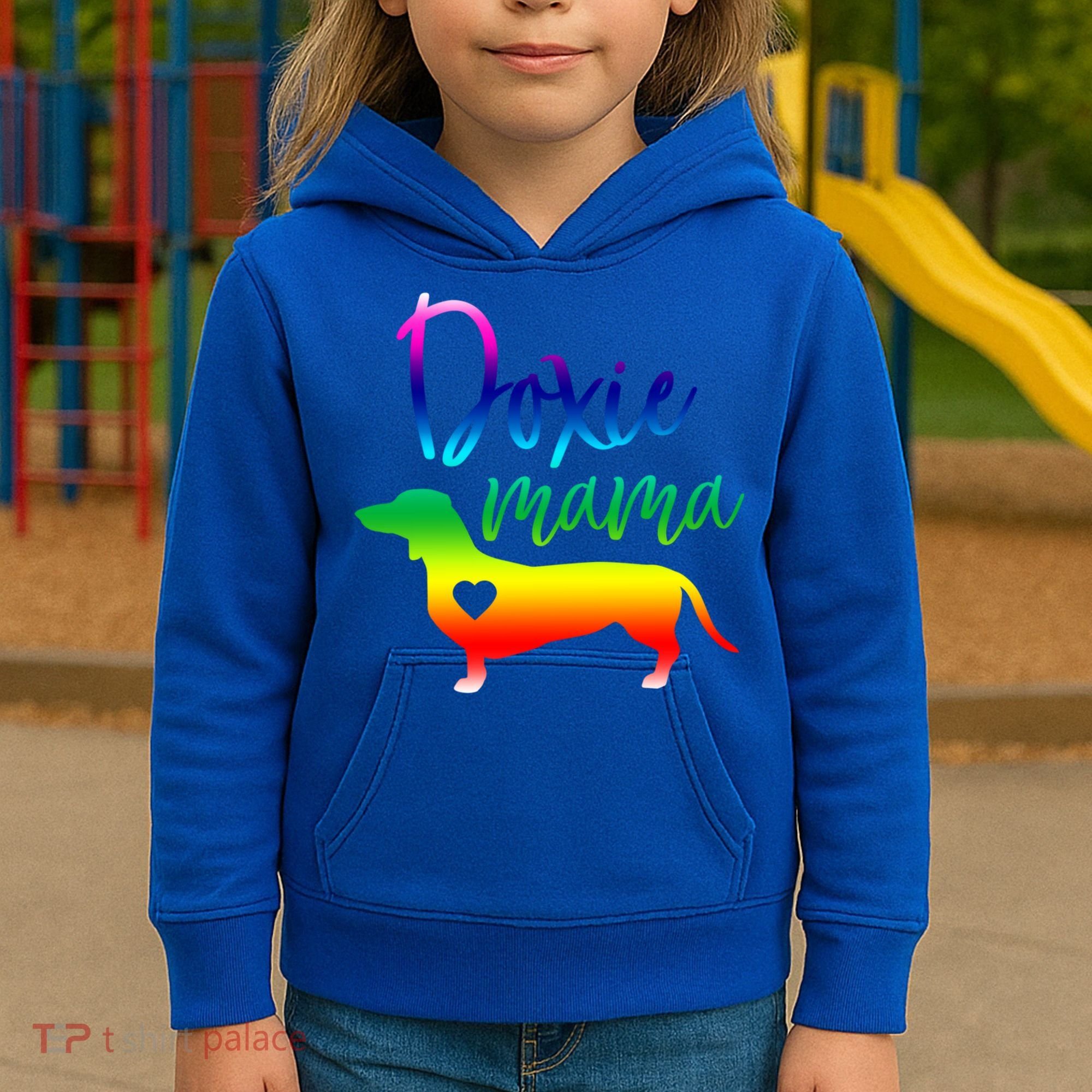 Doxie Mama Dachshund Mom Funny Wiener Dog Gift Kids Hoodie