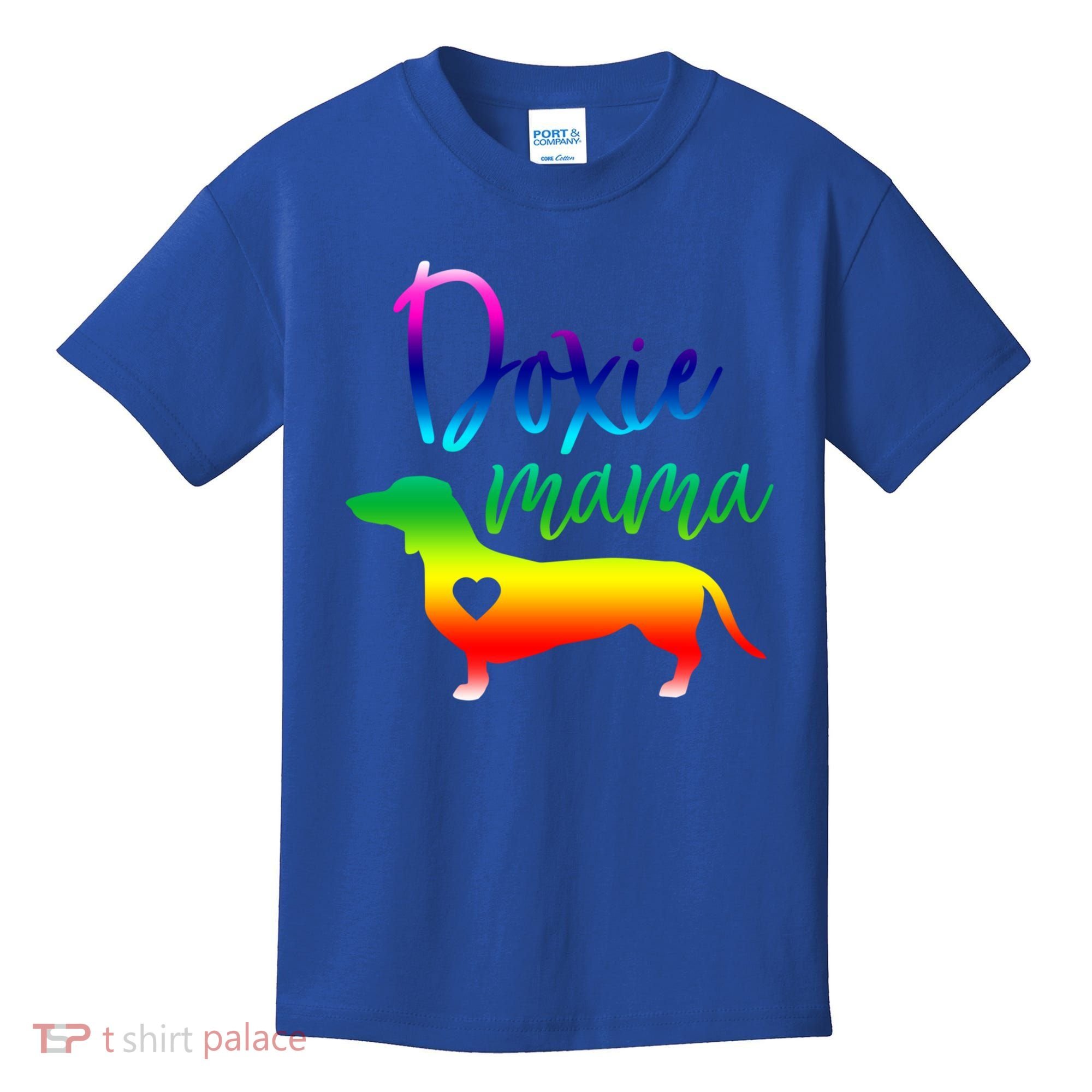 Doxie Mama Dachshund Mom Funny Wiener Dog Gift Kids T-Shirt