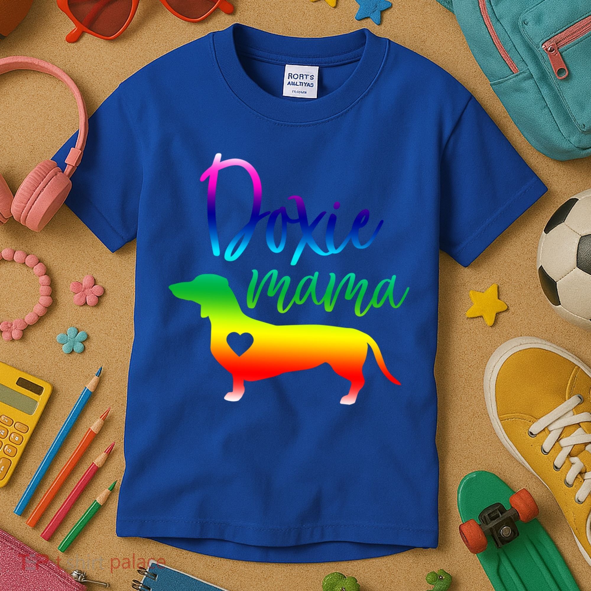 Doxie Mama Dachshund Mom Funny Wiener Dog Gift Kids T-Shirt