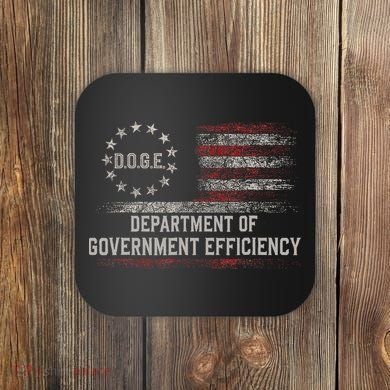 Doge Meme D.O.G.E. Department Of Government Efficiency Coaster