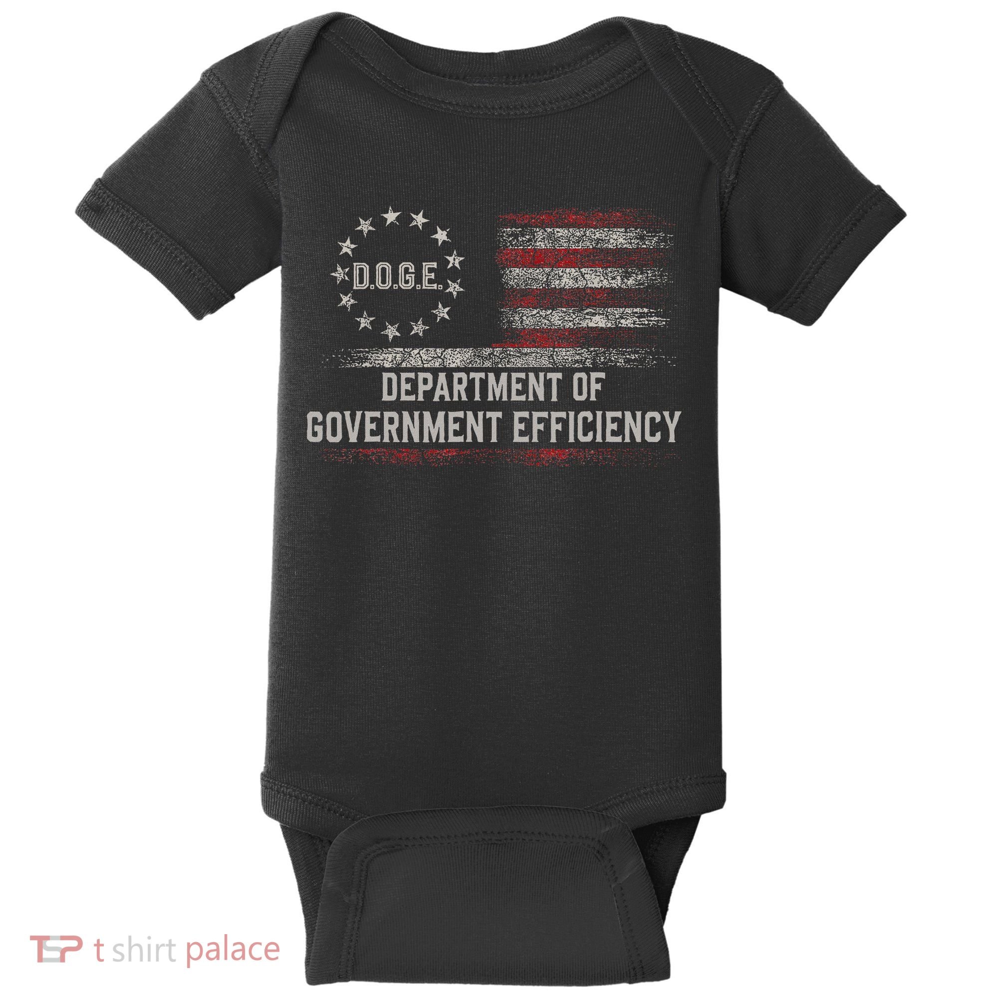 Doge Meme D.O.G.E. Department Of Government Efficiency Baby Bodysuit