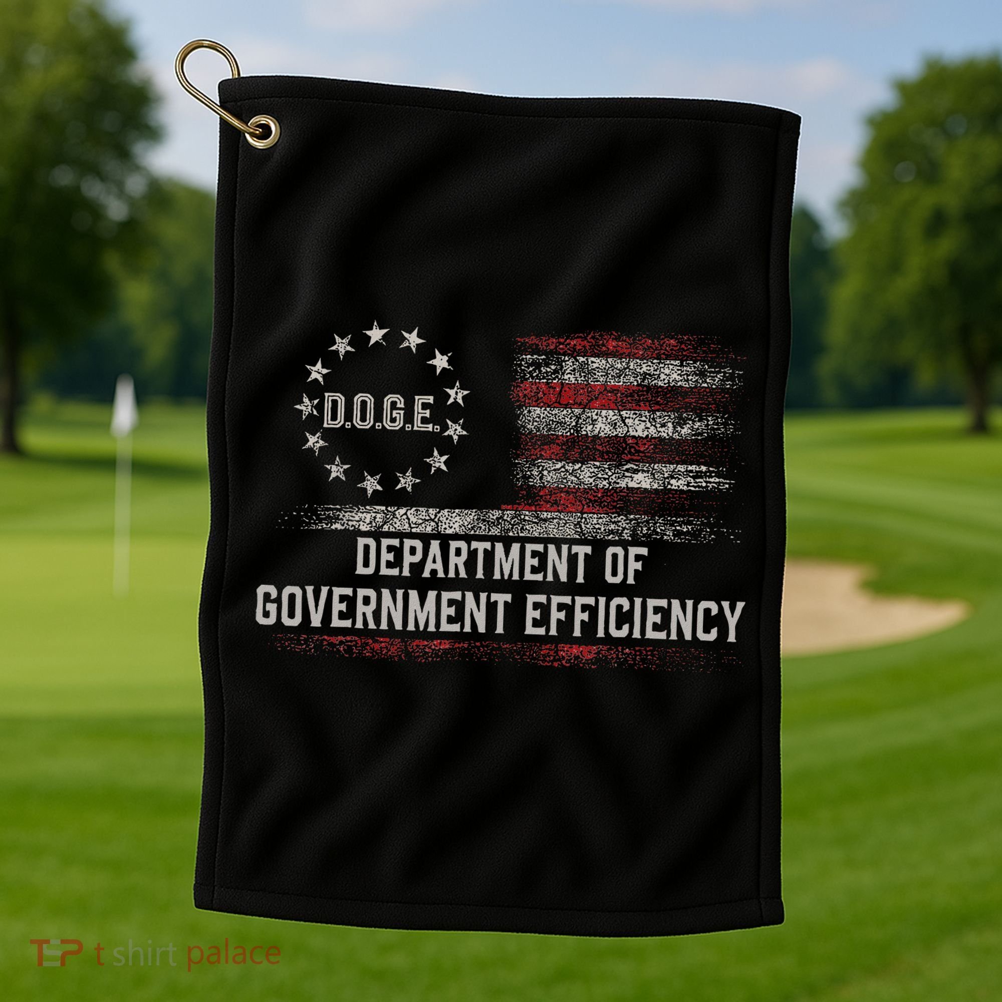 Doge Meme D.O.G.E. Department Of Government Efficiency Golf Towel