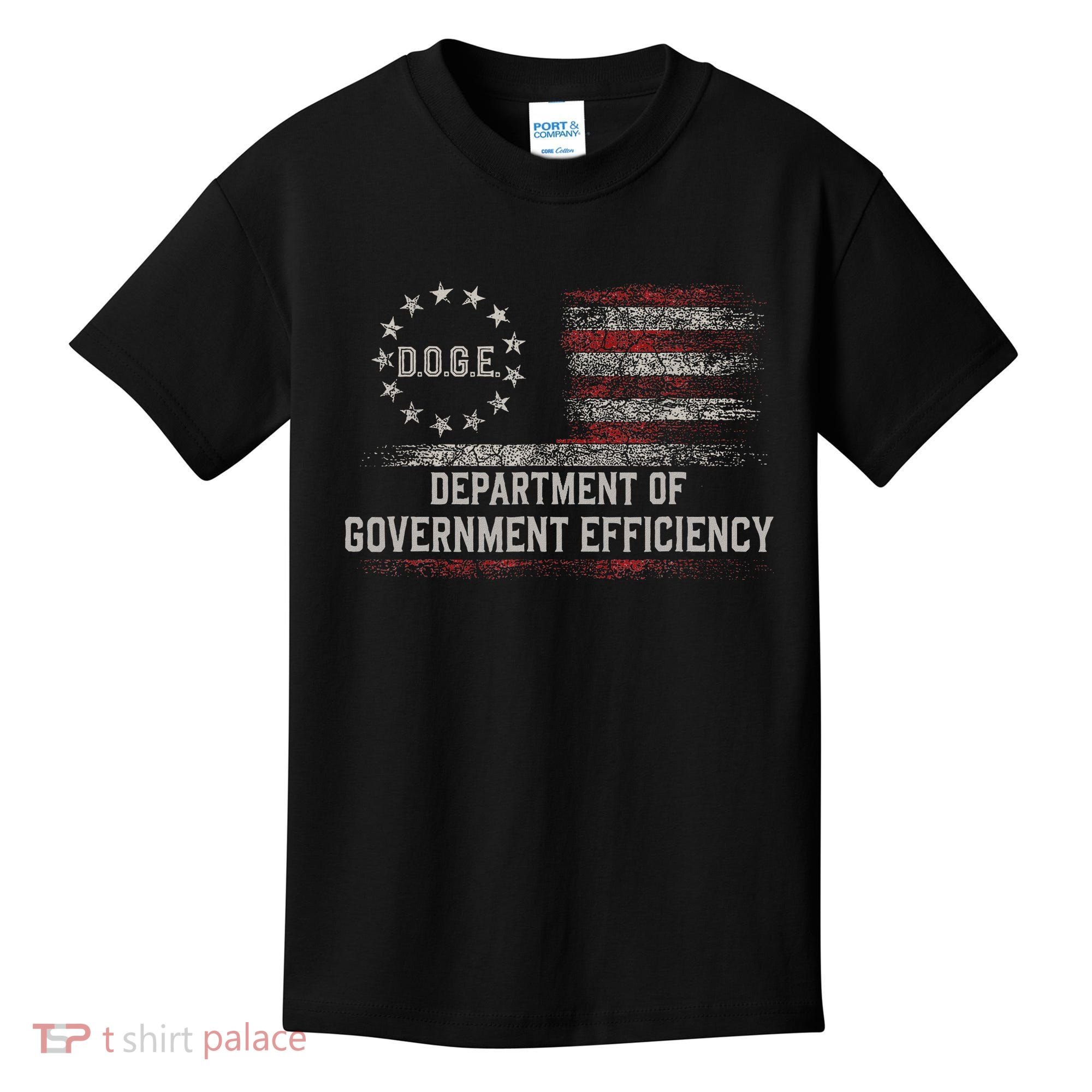 Doge Meme D.O.G.E. Department Of Government Efficiency Kids T-Shirt