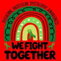 Duchenne Muscular Dystrophy Awareness We Fight Together Santa Hat thumb 1
