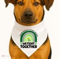 Duchenne Muscular Dystrophy Awareness We Fight Together USA-Made Doggie Bandana thumb 1