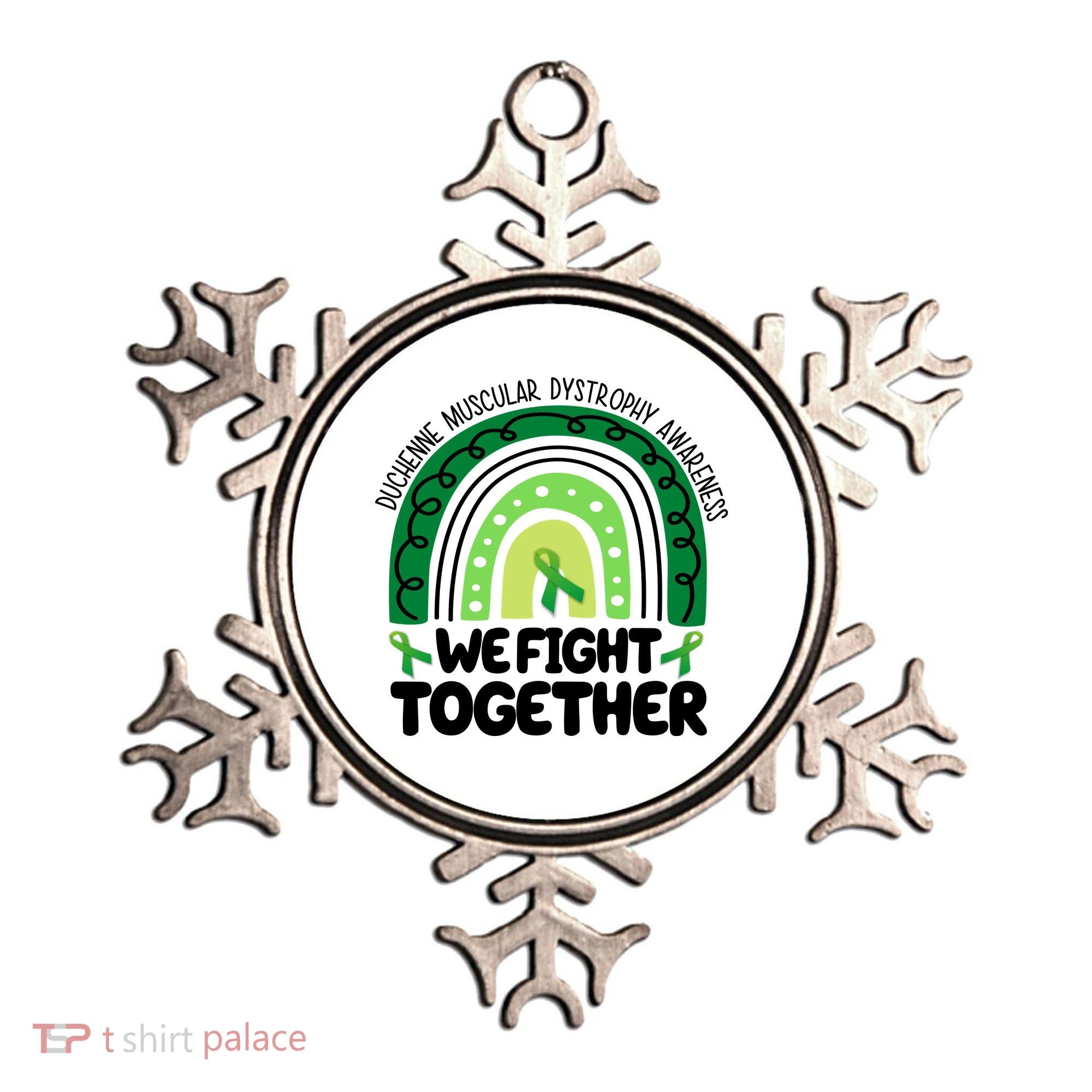 Duchenne Muscular Dystrophy Awareness We Fight Together Ornament