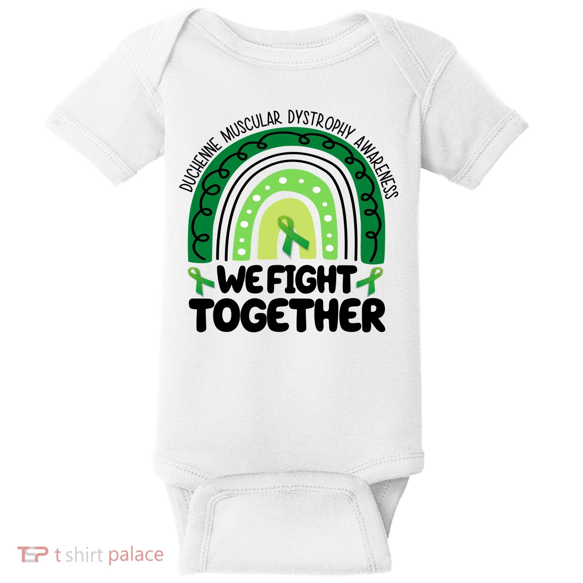Duchenne Muscular Dystrophy Awareness We Fight Together Baby Bodysuit