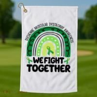 Duchenne Muscular Dystrophy Awareness We Fight Together Golf Towel thumb 1