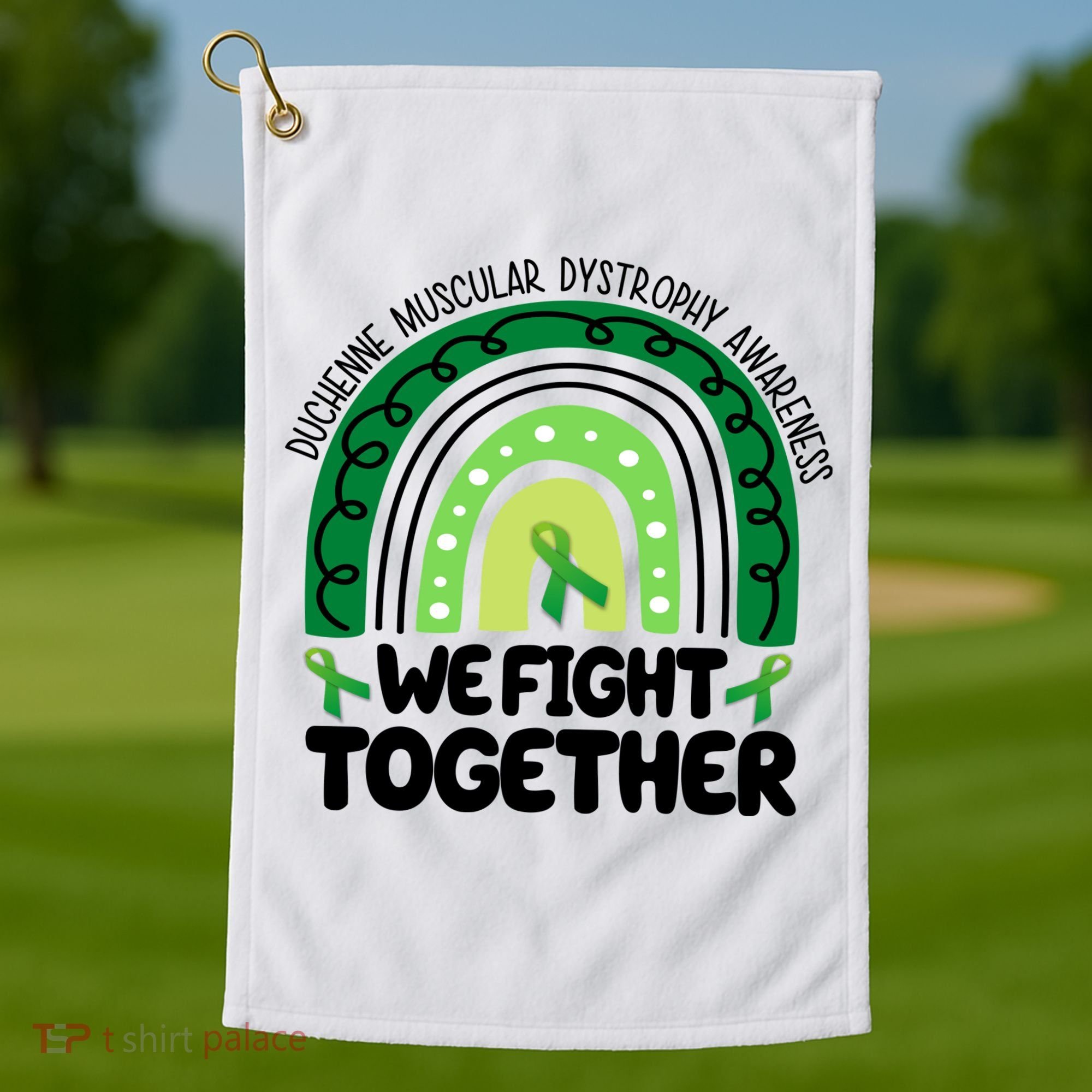 Duchenne Muscular Dystrophy Awareness We Fight Together Golf Towel