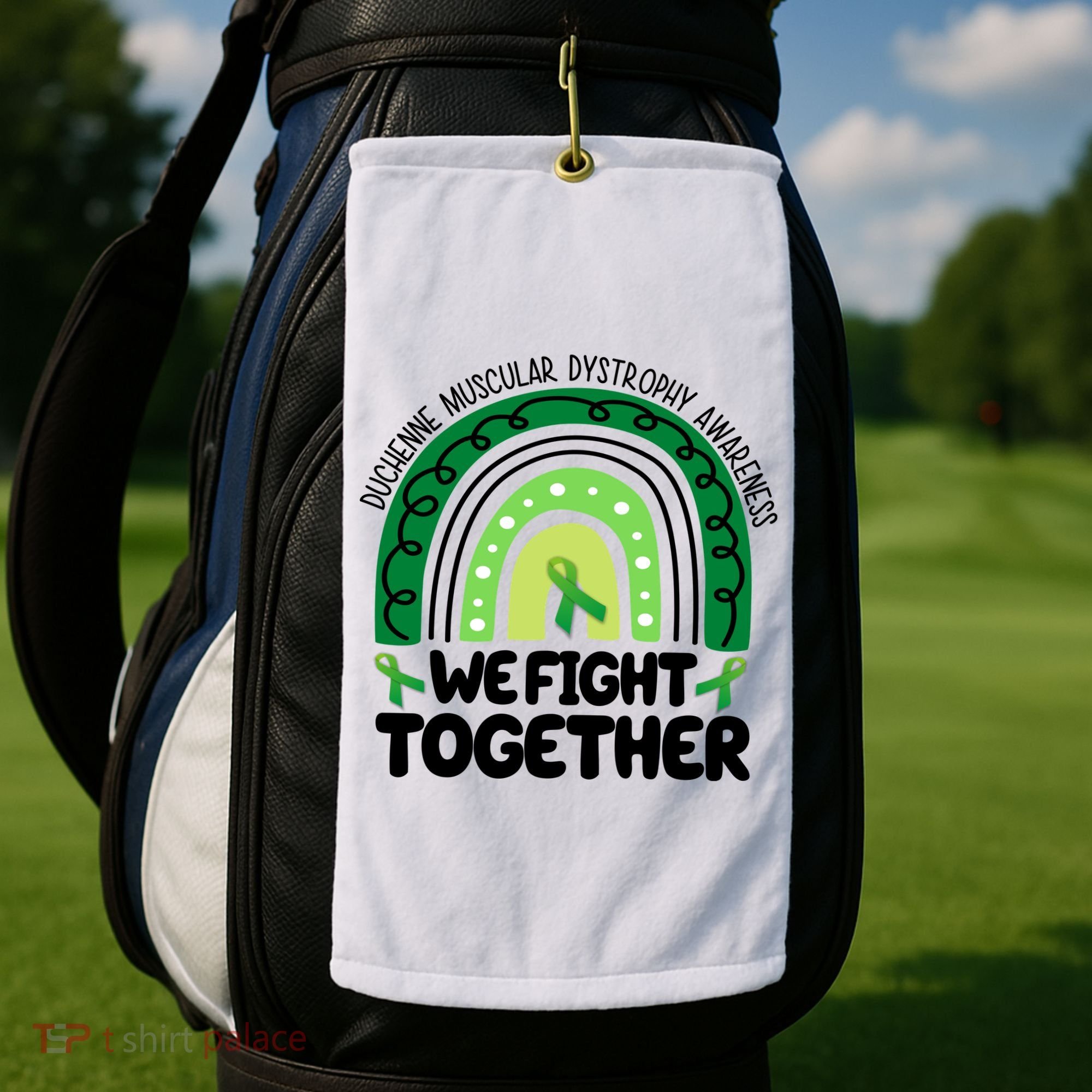 Duchenne Muscular Dystrophy Awareness We Fight Together Golf Towel