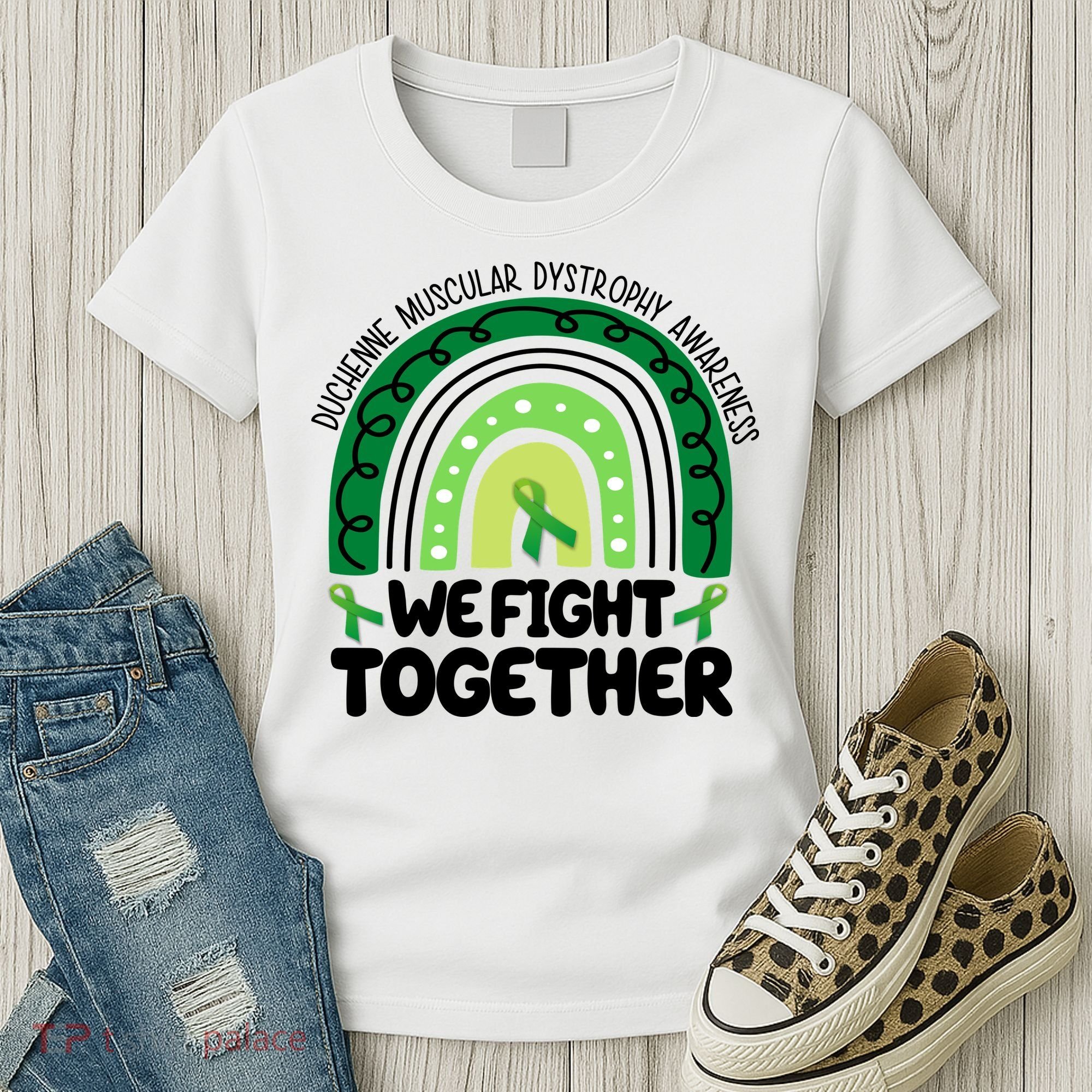 Duchenne Muscular Dystrophy Awareness We Fight Together Women's T-Shirt