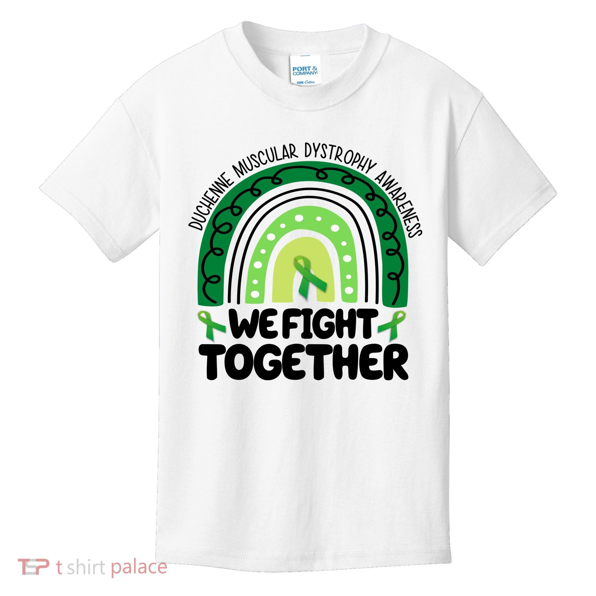 Duchenne Muscular Dystrophy Awareness We Fight Together Kids T-Shirt