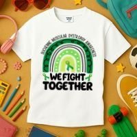 Duchenne Muscular Dystrophy Awareness We Fight Together Kids T-Shirt thumb 3