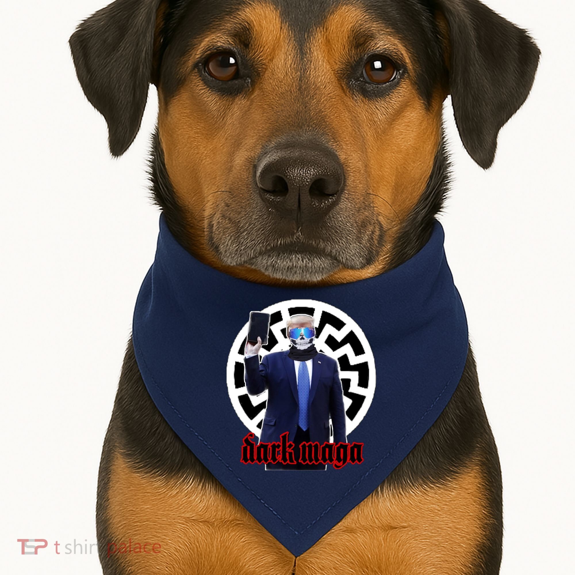 Dark Maga Donald Trump 2024 USA-Made Doggie Bandana