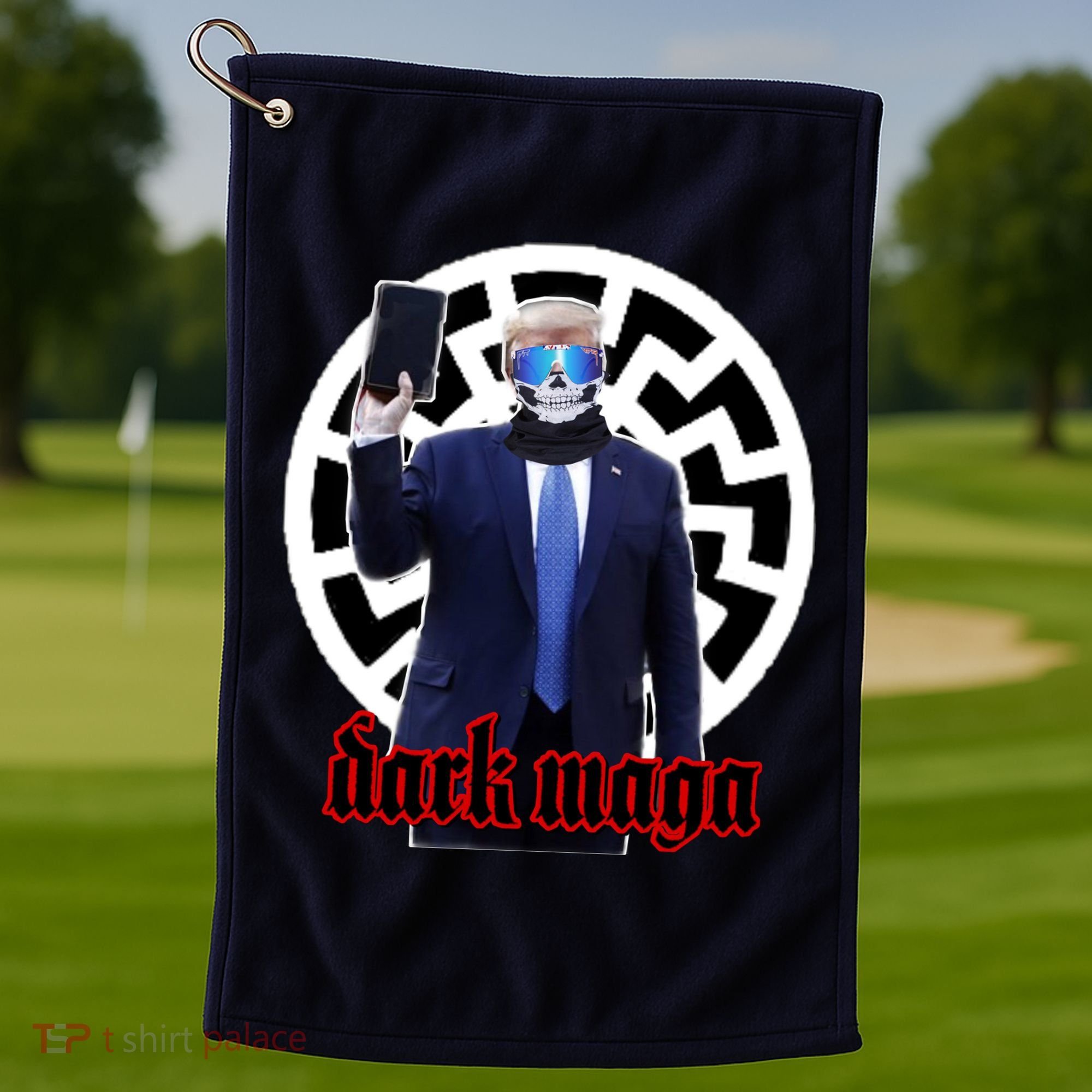 Dark Maga Donald Trump 2024 Golf Towel